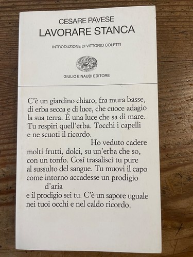 Cesare pavese lavorare - pavese,