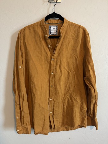 Camicia uomo zara arancione - uomo,