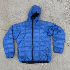 Giacca Flash Western Mountaineering con Cappuccio Uomo Taglia Large Blu Made in Canada