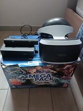 visore vr ps4 bianco blu PlayStation scatola aperta con telecamera 