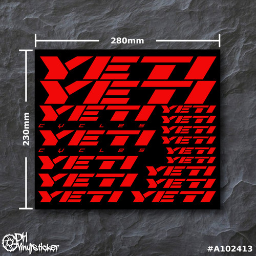 Yeti kit adesivi rosso - yeti,