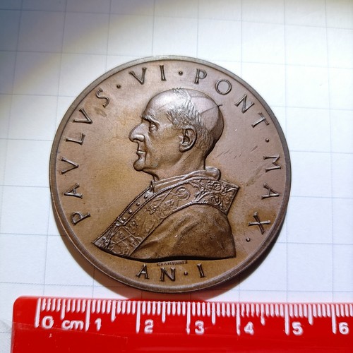 Medaglia papa paolo anno - papa, vi