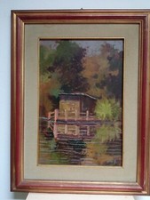 Pittore CARLO PUPI  olio su tavola il dipinto 45x30