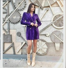 ZARA BLAZER DOPPIOPETTO VIOLA