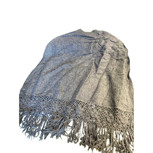 Poncho donna novca grigio - novca,