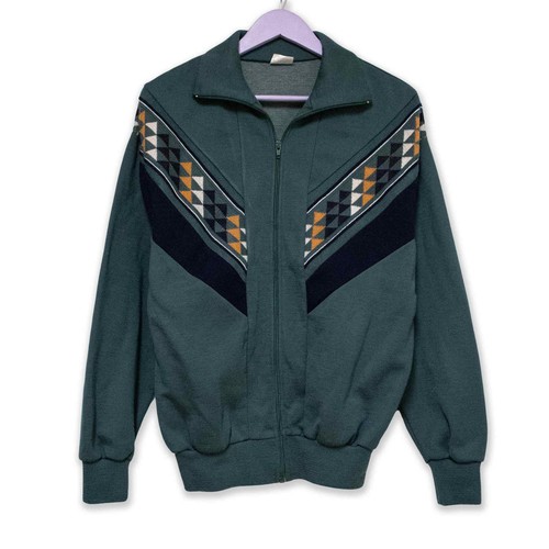 Felpa vintage verde fantasia - verde, a