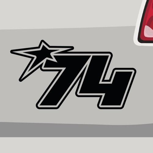 Adesivo numero partenza - , 74
