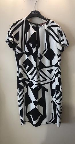 Abito bianco nero di marca - e,