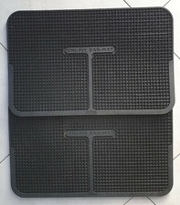 SET 2 PEZZI TAPPETI AUTO LAMPA UNI-FIT 26012 PVC INODORE UNIVERSALE COLORE NERO 