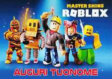 Cialda ROBLOX VIDEOGAME  compleanno NOME Decorazione Torta Ostia Zucchero