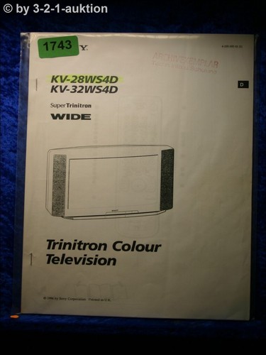 Sony manuale istruzioni - manuale, kv