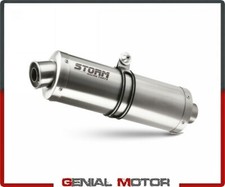 Scarichi Storm by Mivv Oval acciaio inox per Suzuki Dl V-strom 1000 2002 > 2013