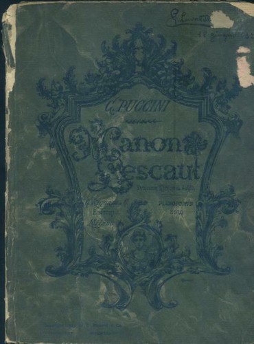 Puccini giacomo manon - giacomo.,