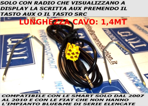 Cavo kit aux - kit, 1,4m