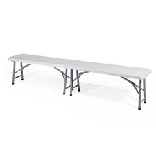 Panca Pieghevole per Esterno Giardino Panchina 183cm Richiudibile a Valigetta