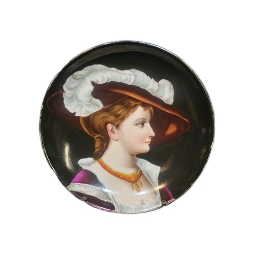 19thc paris porcelain plate - a,