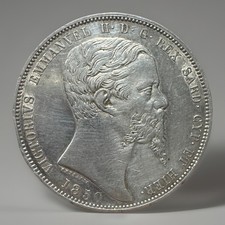 5 LIRE 1850 GENOVA R REGNO DI