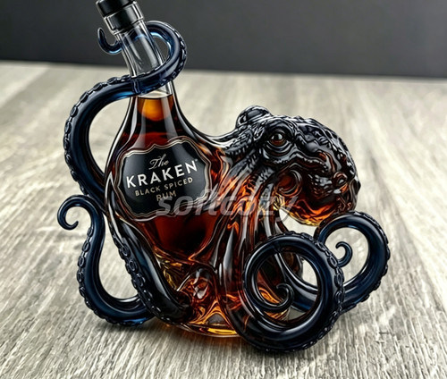 Bottiglia whisky kraken - bottiglia,