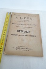 Catalogo apparecchi per le foto macchine fotografiche 1900 Liuzzi vintage