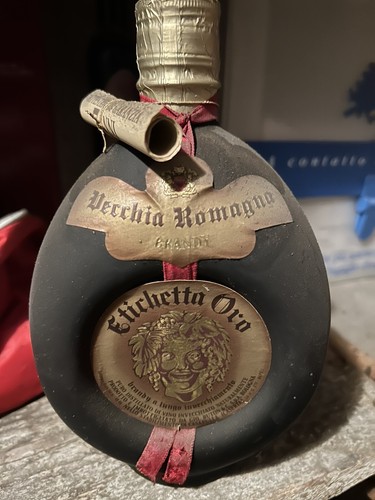 Vecchia romagna etichetta oro - etichetta,