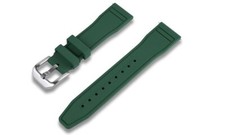 Cinturino orologio compatibile PILOT IWC gomma FKM 22mm aviator verde