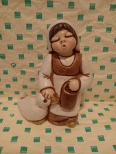 Pastorella Con Oca Presepe Giubileo Thun