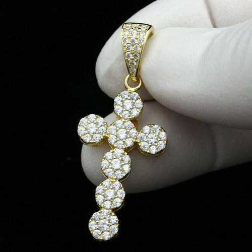 Ciondolo uomo croce diamante