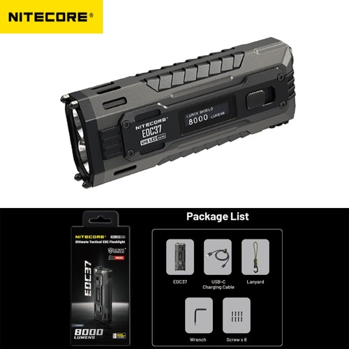 Nitecore edc37 torcia 8000 - edc37,