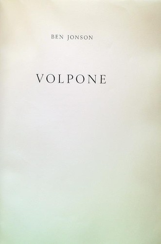 Volpone jonson ben fogola - ,