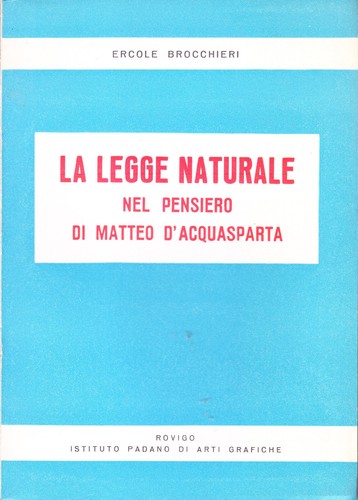 Legge naturale nel pensiero - la,