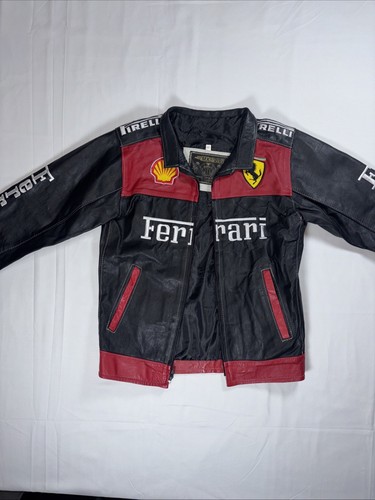 Giacca ferrari racing pelle - racing,