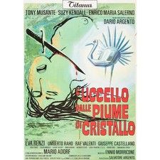 locandina L'UCCELLO DALLE PIUME DI CRISTALLO dario argento kendall CAT4