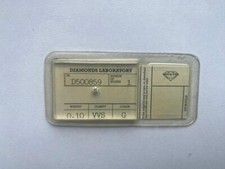 Diamante certificato 0,10 gr