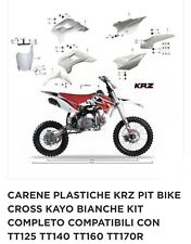 Kit Plastiche Carene Complete Bianco Pit Bike Krz Kayo TT125 TT140 TT160 TT190