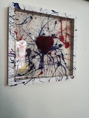 Quadro moderno dipinto mano - dipinto, a