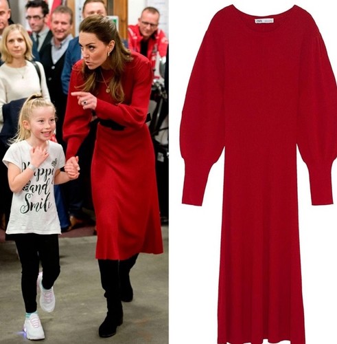 Abito midi zara - zara, raro