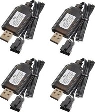 4x Caricabatterie USB 7,4V 2S