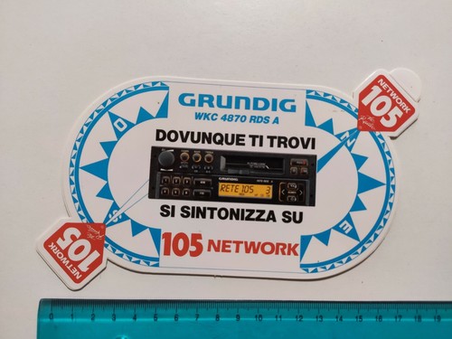 Adesivo radio 105 network - adesivo,