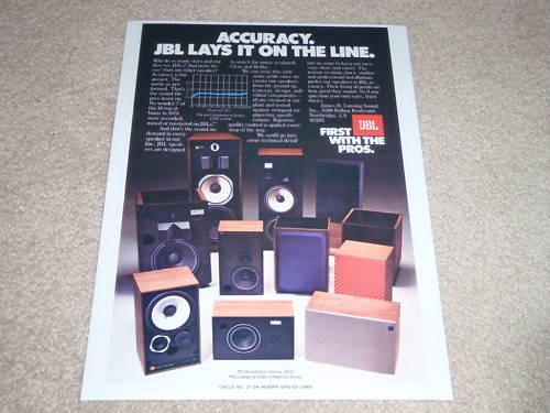 Jbl speaker 1984 intera - speaker, ad,