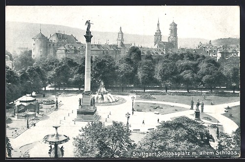 Stoccarda schlossplatz con - schlossplatz,