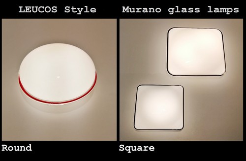 Leucos style murano glass - -,