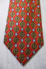 CHRISTIAN DIOR 100% SETA SILK TIE CRAVATTA NECKTIE MADE FRANCE VINTAGE CLASSIC