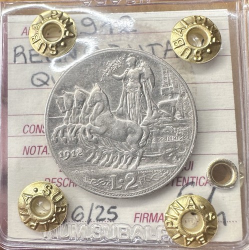 Regno italia lire quadriga - 2,