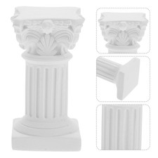  Colonna romana bianca modello 6,5 cm colonna greca in miniatura portacandele