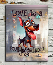 Insegna in metallo Love Is A