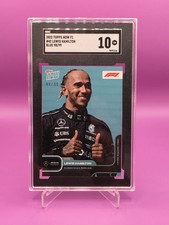 2022 Topps Now Formula 1 F1 Lewis Hamilton #42 98/99 SGC 10 Teal Mercedes
