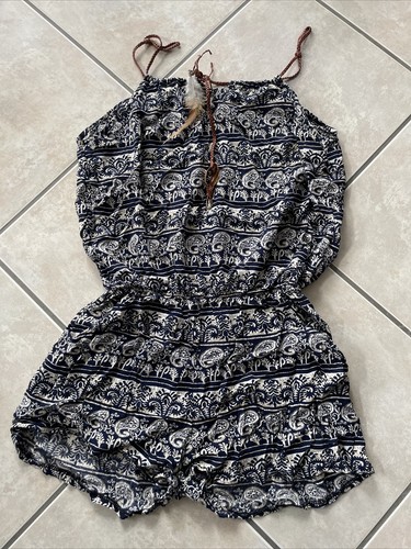 Blauer jumpsuit mit - jumpsuit,
