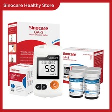 Kit medico misuratore glucosio esame sangue Sinocare GA-3 con strisce reattive kit lancette