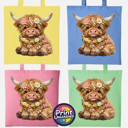 Borsa tote mucca - , highland