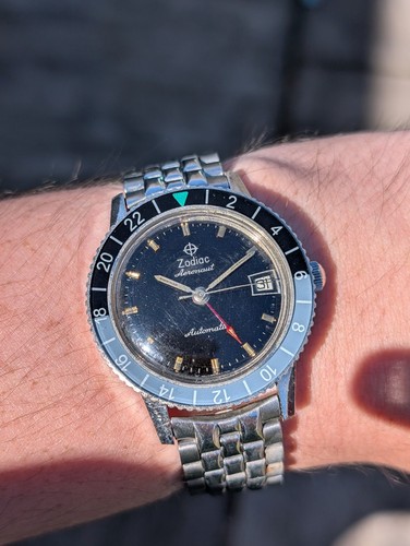 Zodiac aeronaut aerospace gmt - aeronaut/aerospace,